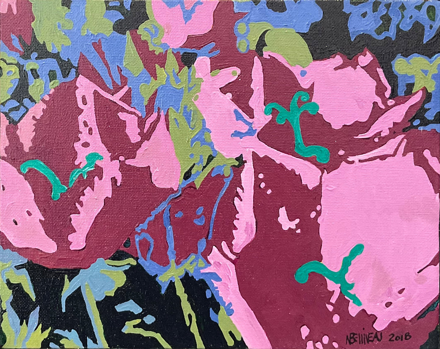 Belliveau, Nadine- Fleurs Violettes