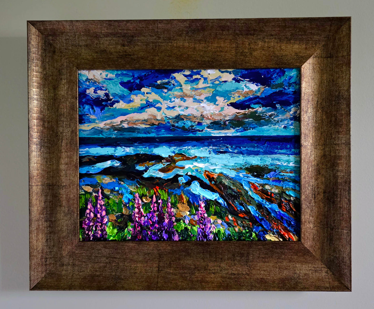 Lupins by the Sea