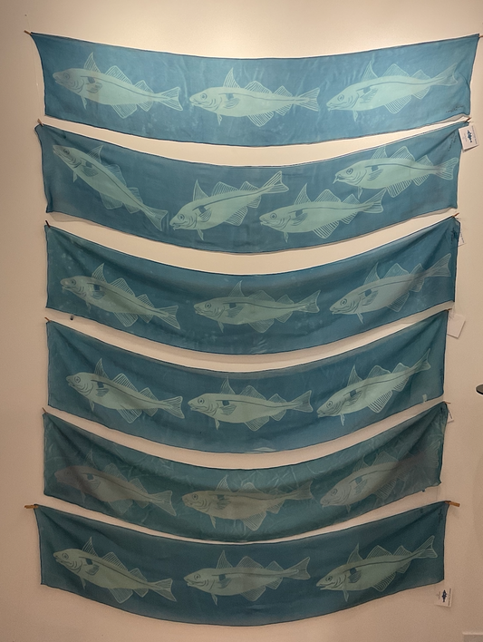 Swim, Laurie- School of Fish Series-Scarves