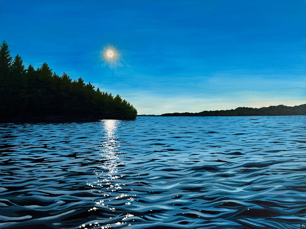 Sunlight Sparking on the Water