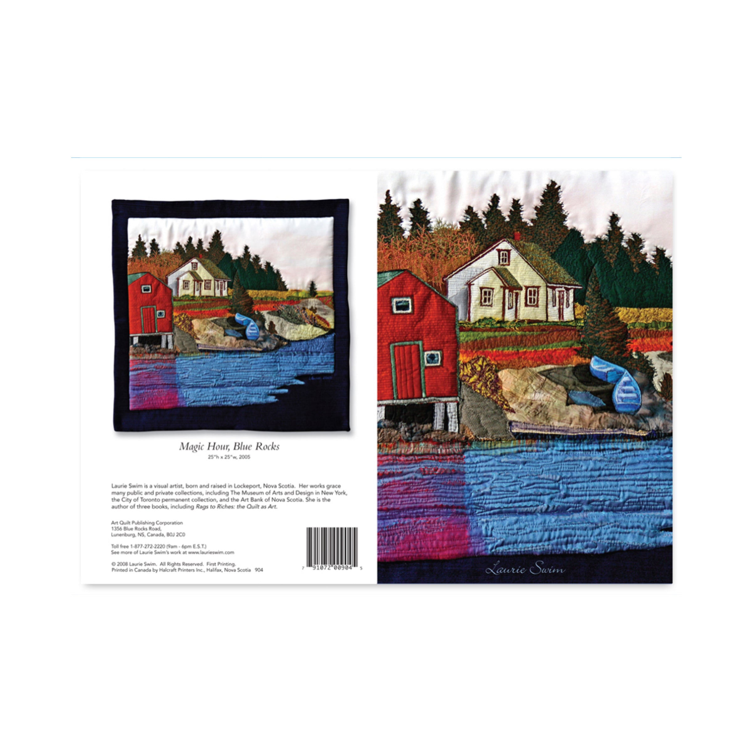 Magic Hour Blue Rocks Greeting Card