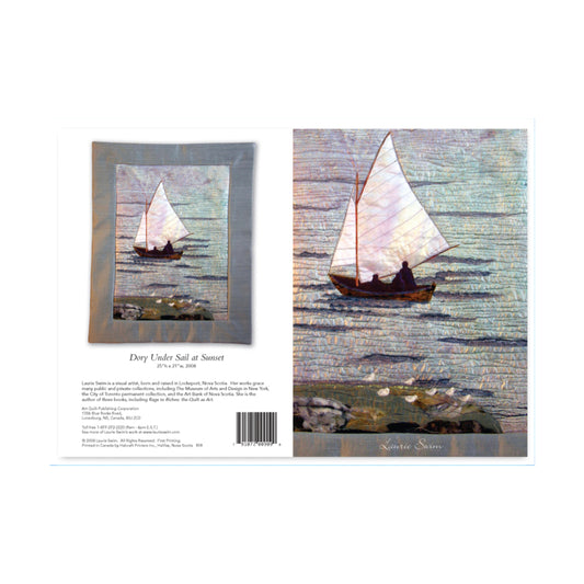 Dory Under Sail at Sunset Greeting Card
